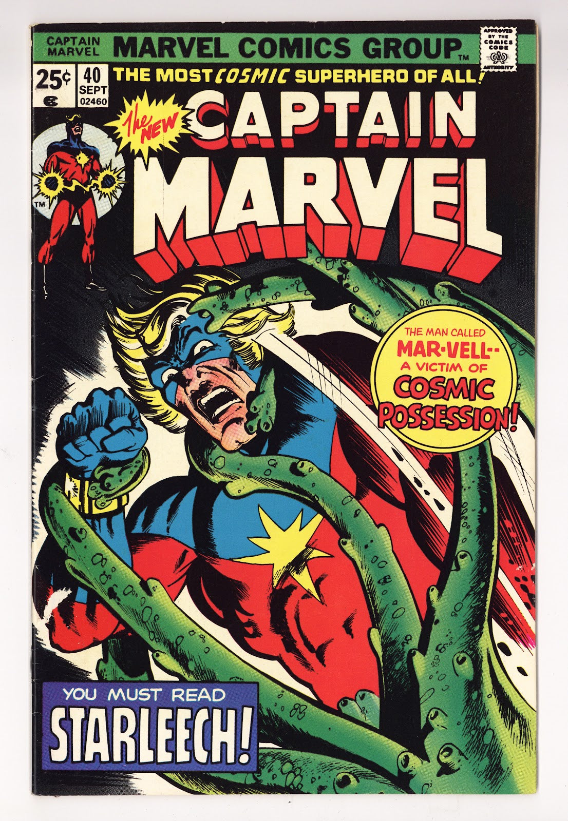 Captain Marvel Vol 1 40  Mid Grade   (1975)     