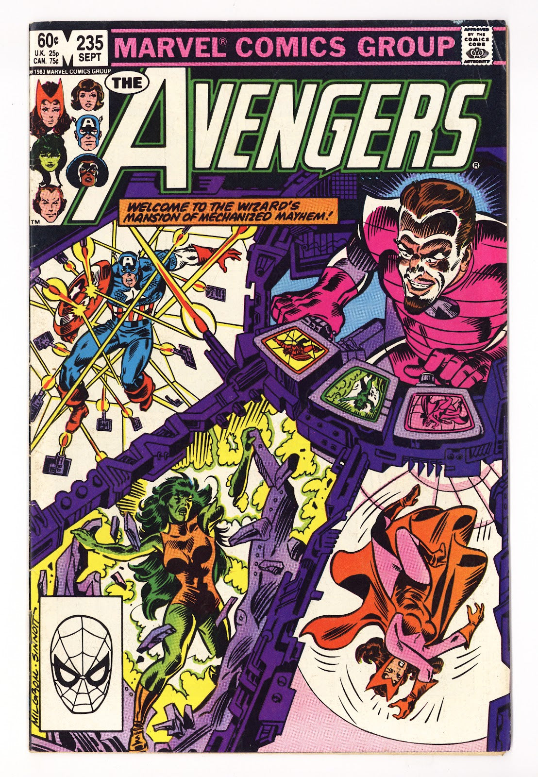 The Avengers Vol 1 235 Mid Grade (1983) Direct 
