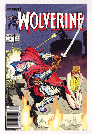 Wolverine Vol 2 3  High Grade   (1989)   Newsstand