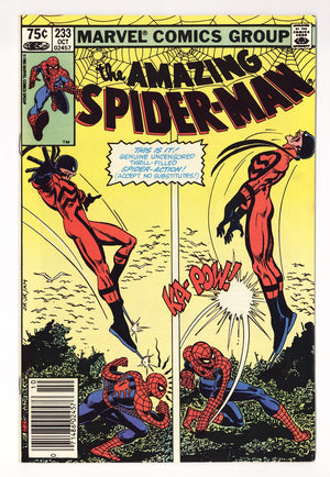 The Amazing Spider-Man Vol 1 233  FN/VF (7.0)   (1982) Canadian   Canadian Price Variant