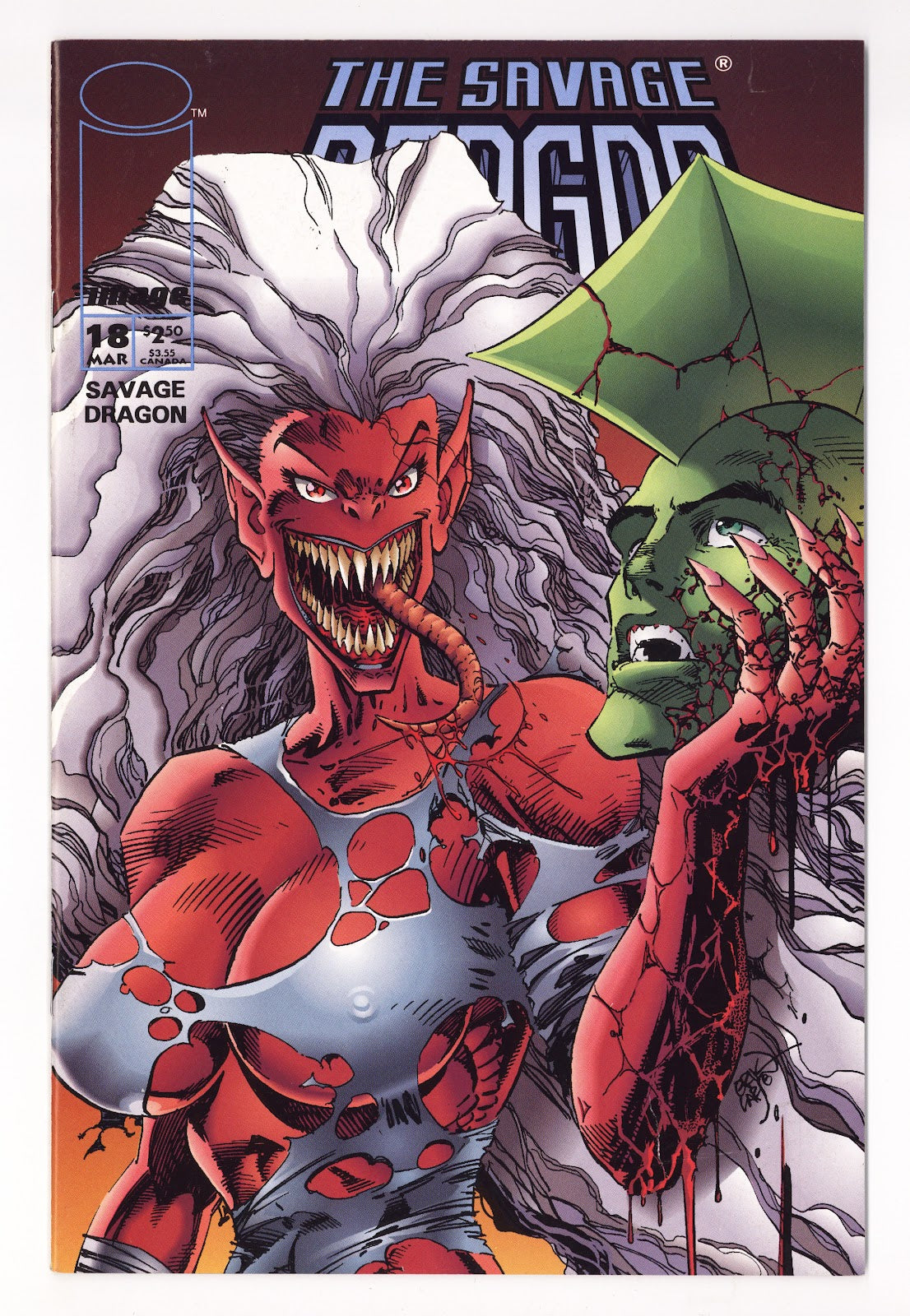 Savage Dragon Vol 2 18  Mid Grade   (1995)     