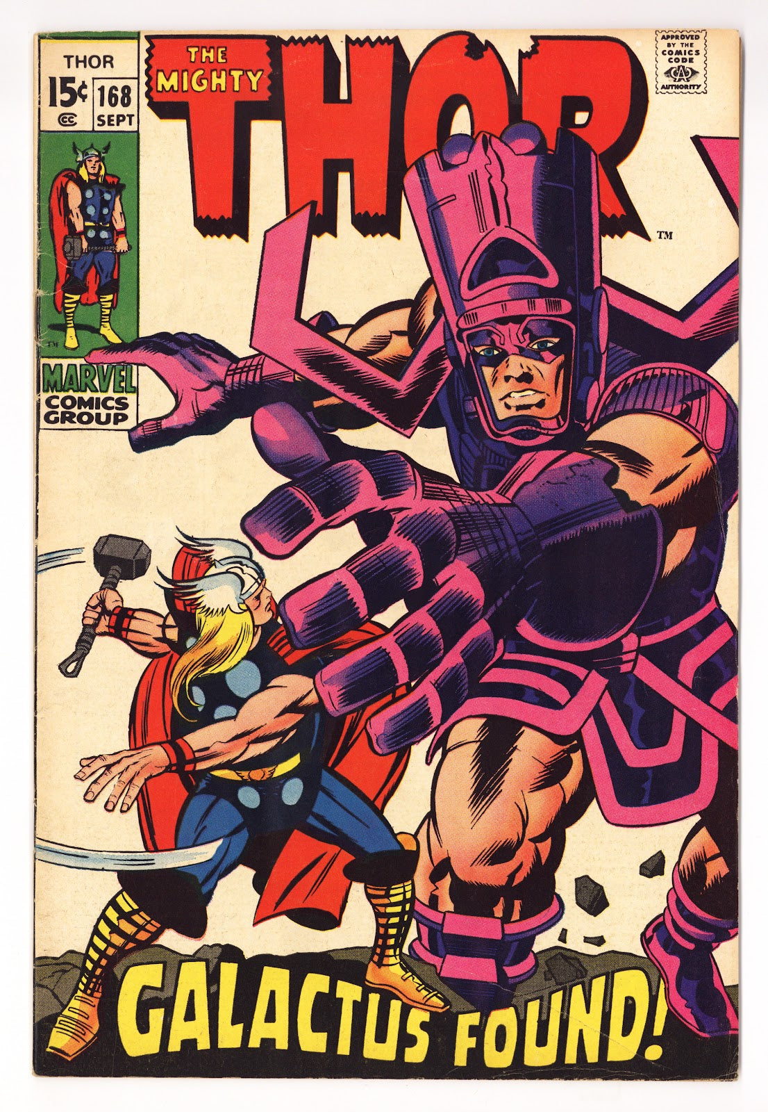 Thor Vol 1 168  FN- (5.5)   (1969)     