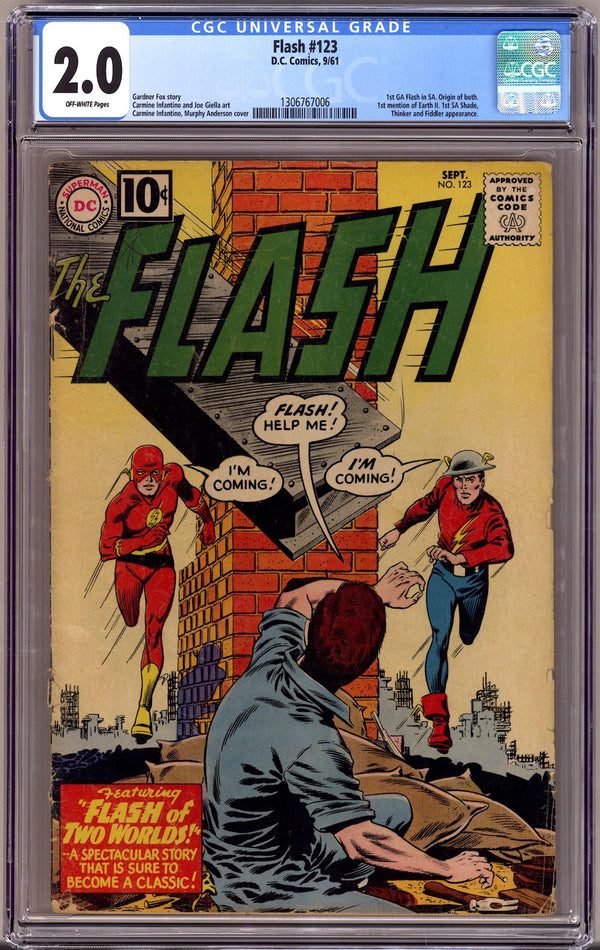The Flash Vol 1 123 CGC 2.0 (GD)   (1961)