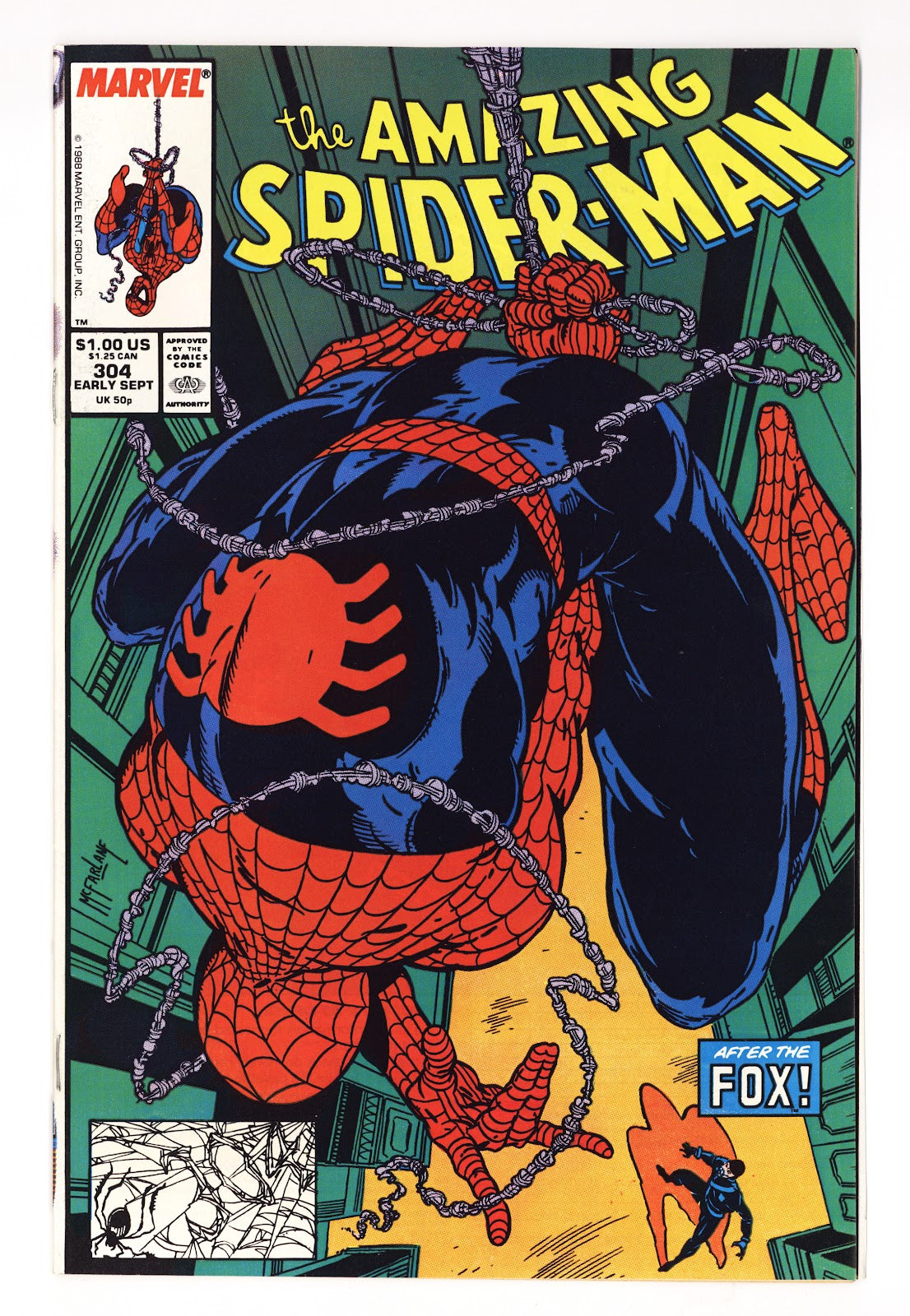 The Amazing Spider-Man Vol 1 304  NM- (9.2)   (1988)