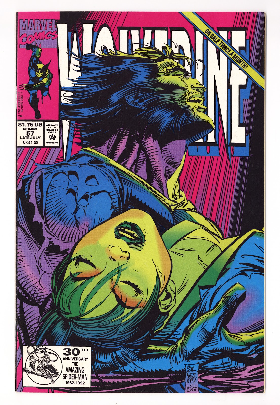 Wolverine Vol 2 57  High Grade   (1992)     