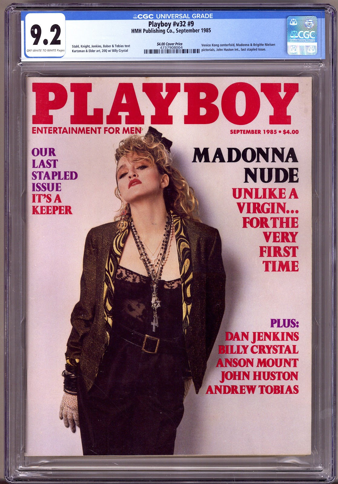 Playboy Vol 32 9 CGC 9.2 (NM-)   (1985)   Canadian Price Variant
