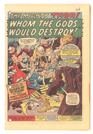 Thor Vol 1 126 Coverless (1966)