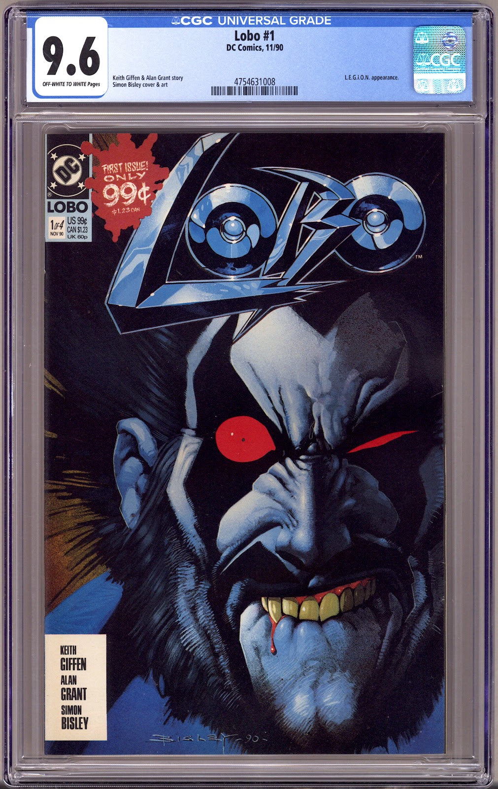 Lobo Vol 1 1 CGC 9.6 (NM+)   (1990)     