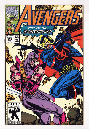 The Avengers Vol 1 344 Mid Grade (1992) Direct