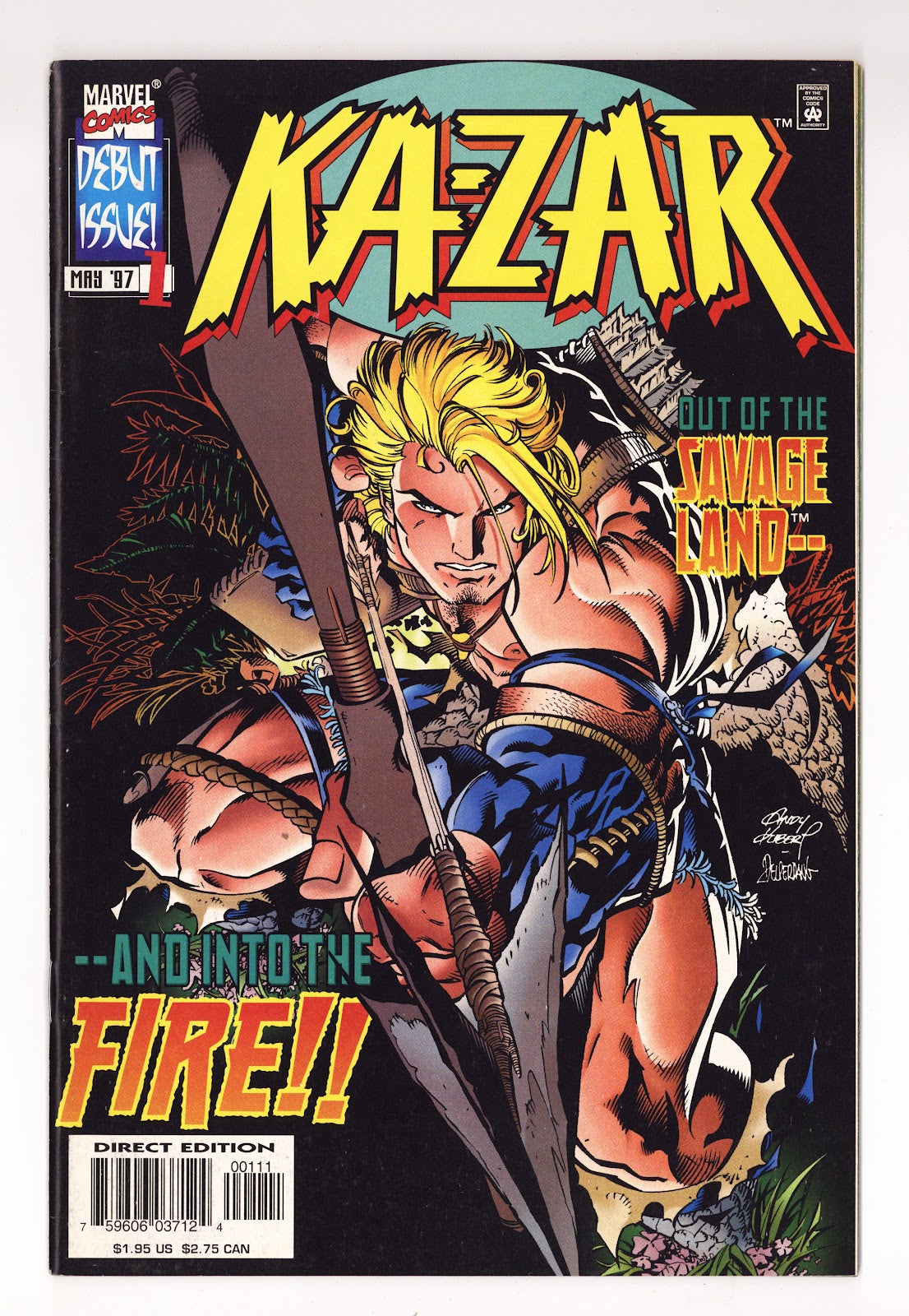 Ka-Zar Vol 4 1 High Grade (1997) Direct Edition 