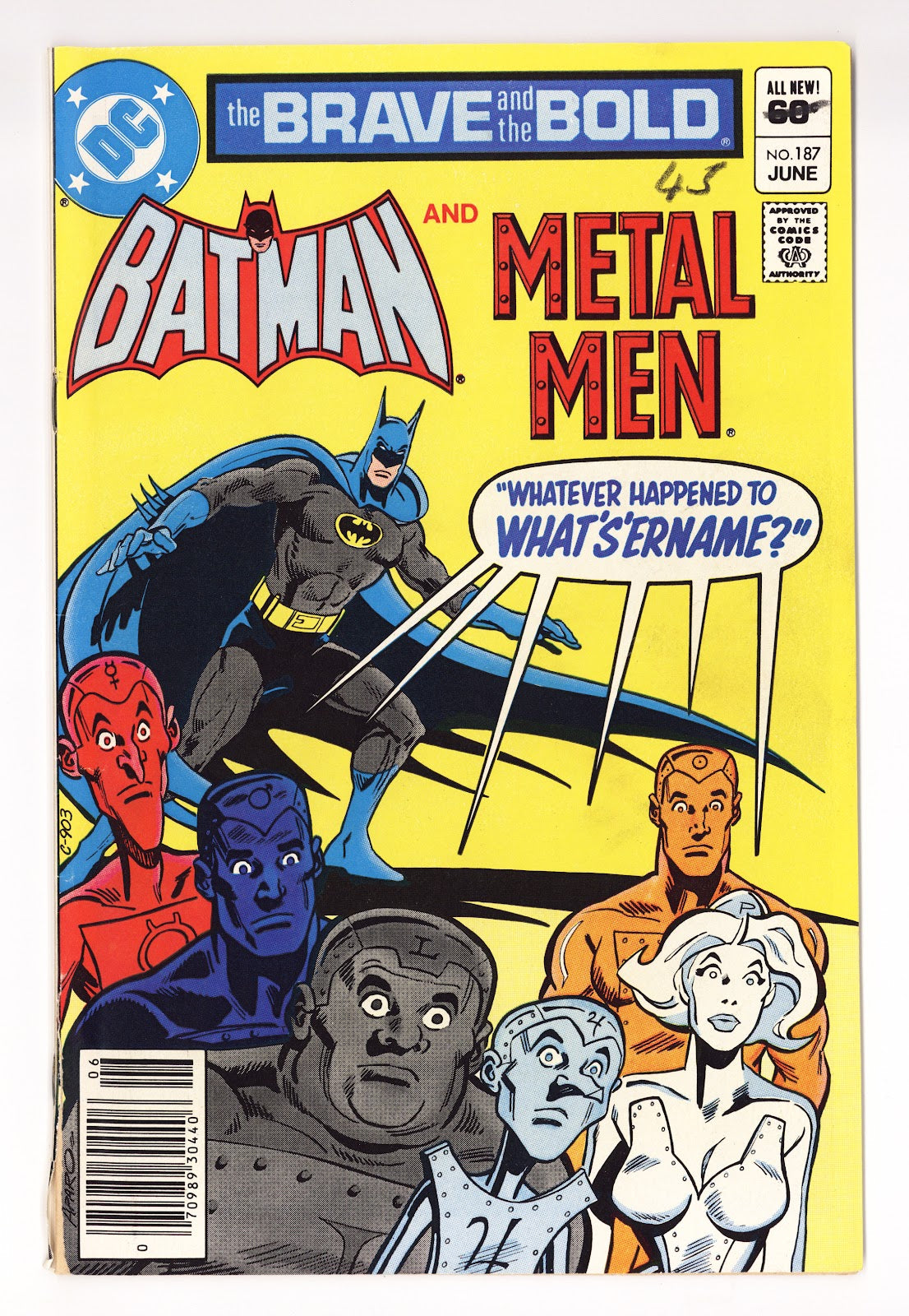 The Brave and the Bold Vol 1 187 Low Grade (1982) Newsstand 