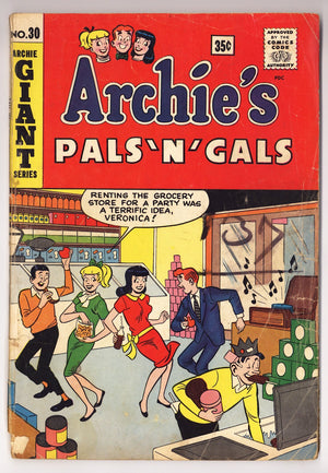 Archie's Pals 'n' Gals 30 GD (2.0) (1964) Canadian Price Variant