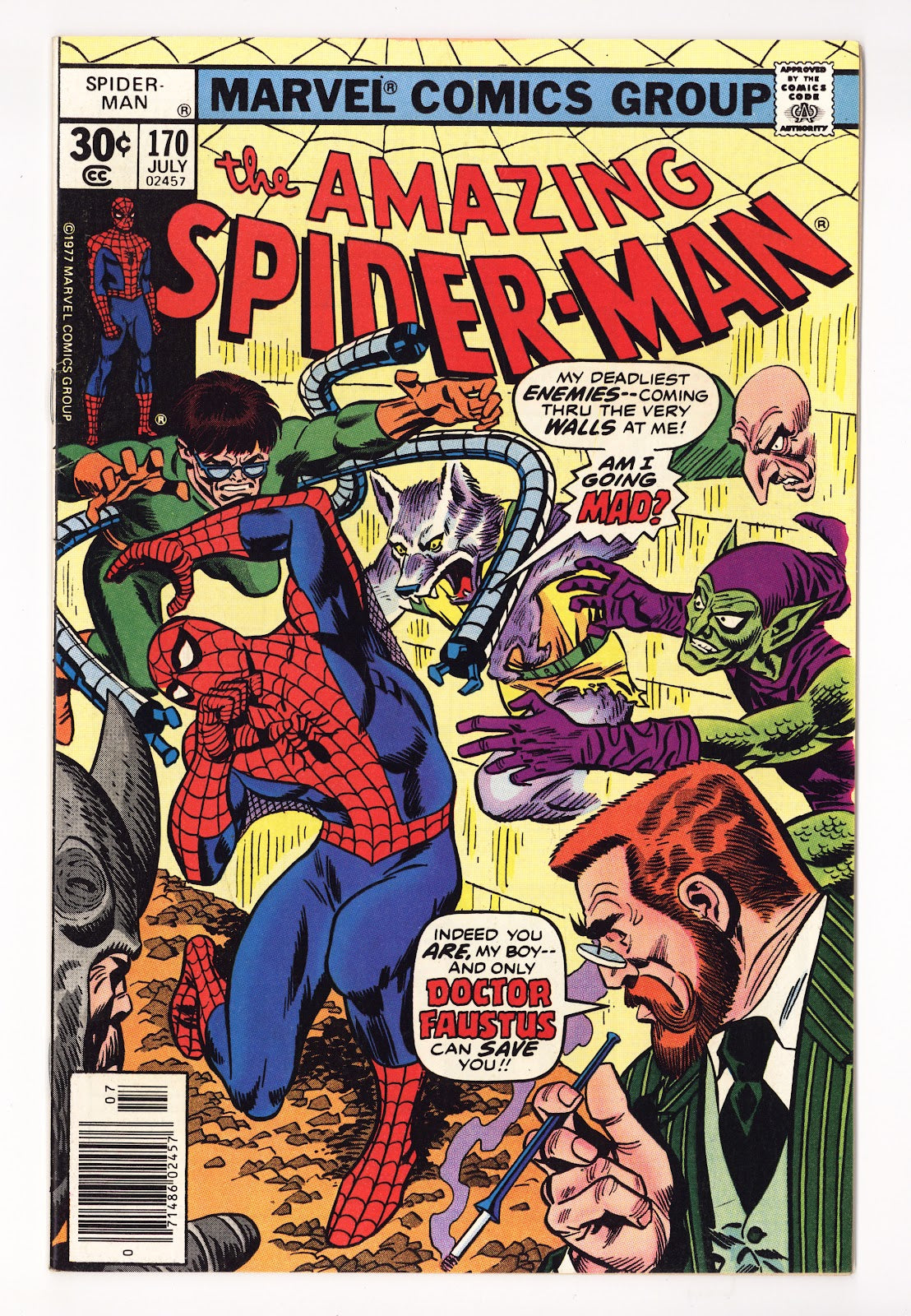 The Amazing Spider-Man Vol 1 170 VF- (7.5) (1977)  
