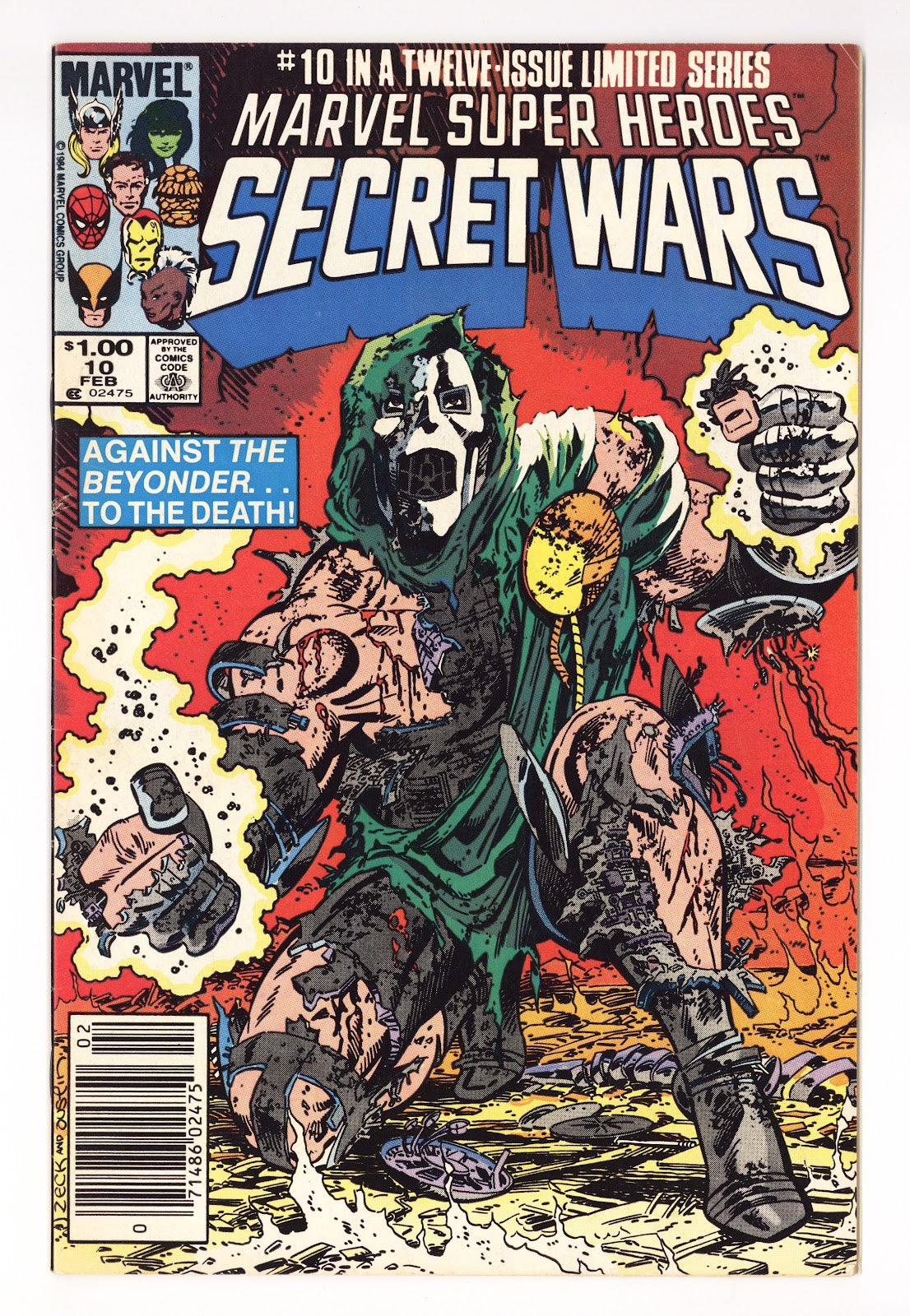 Marvel Super-Heroes Secret Wars Vol 1 10 FN (6.0) (1985) Canadian Price Variant 