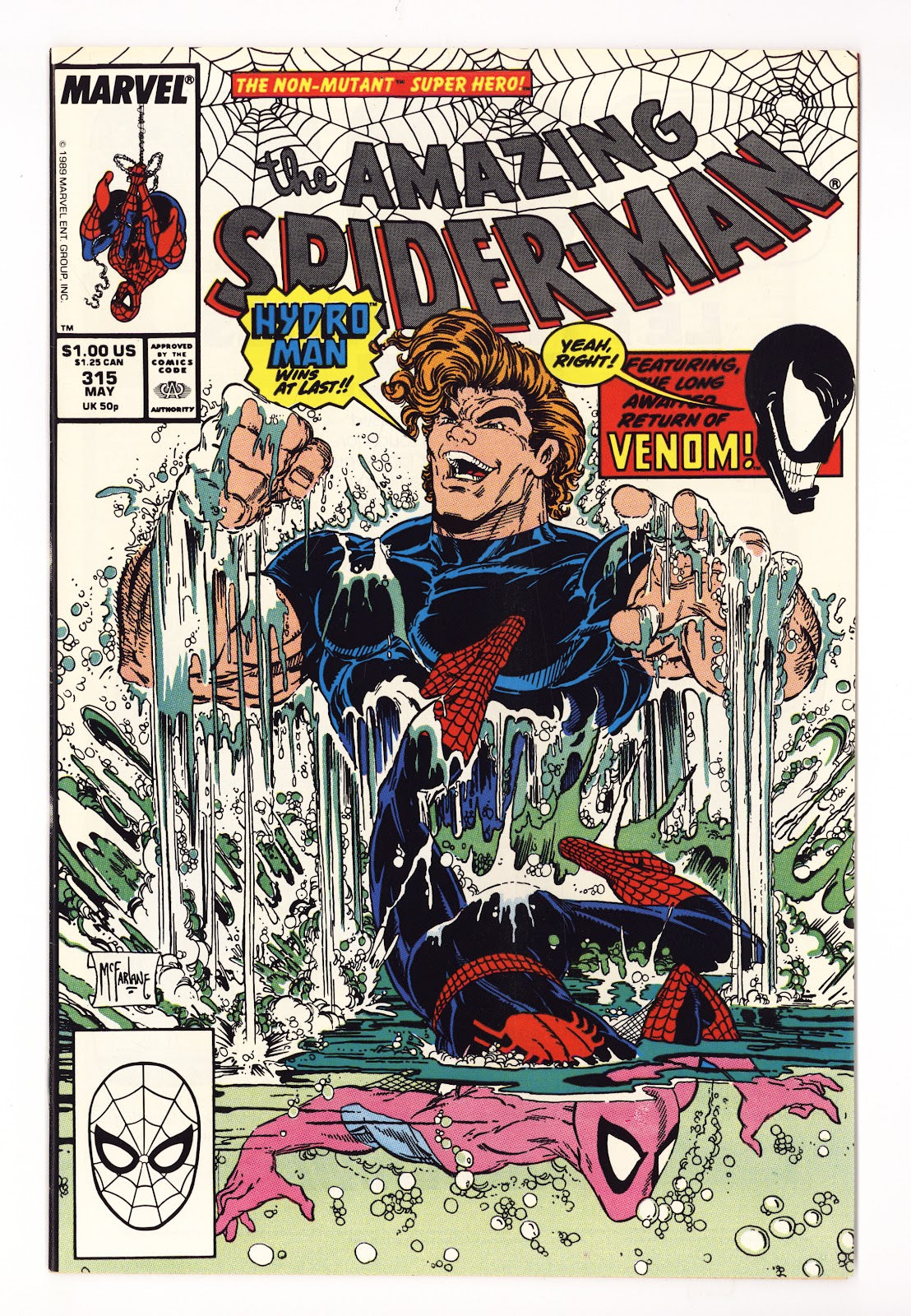 The Amazing Spider-Man Vol 1 315 NM- (9.2) (1989)  
