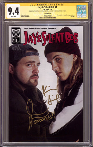 Jay & Silent Bob 1 CGC 9.4 (NM) (1998) Photo Variant Signed x2 Cover Kevin Smith & Jason Mewes