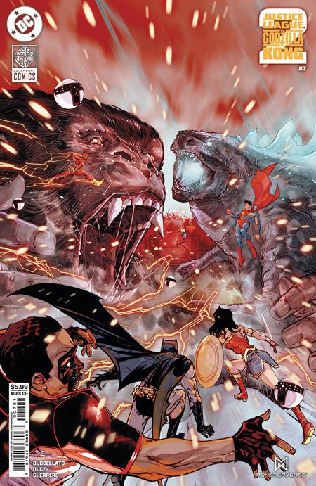 JUSTICE LEAGUE VS GODZILLA VS KONG 2 #7 (OF 7) CVR D CARMINE DI GIANDOMENICO CARD STOCK VAR