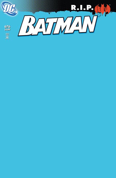BATMAN #676 FACSIMILE EDITION CVR C BLANK CARD STOCK VAR