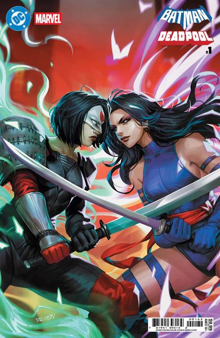 DC MARVEL BATMAN DEADPOOL #1 (ONE SHOT) Second Printing Cvr D Derrick Chew Card Stock Var