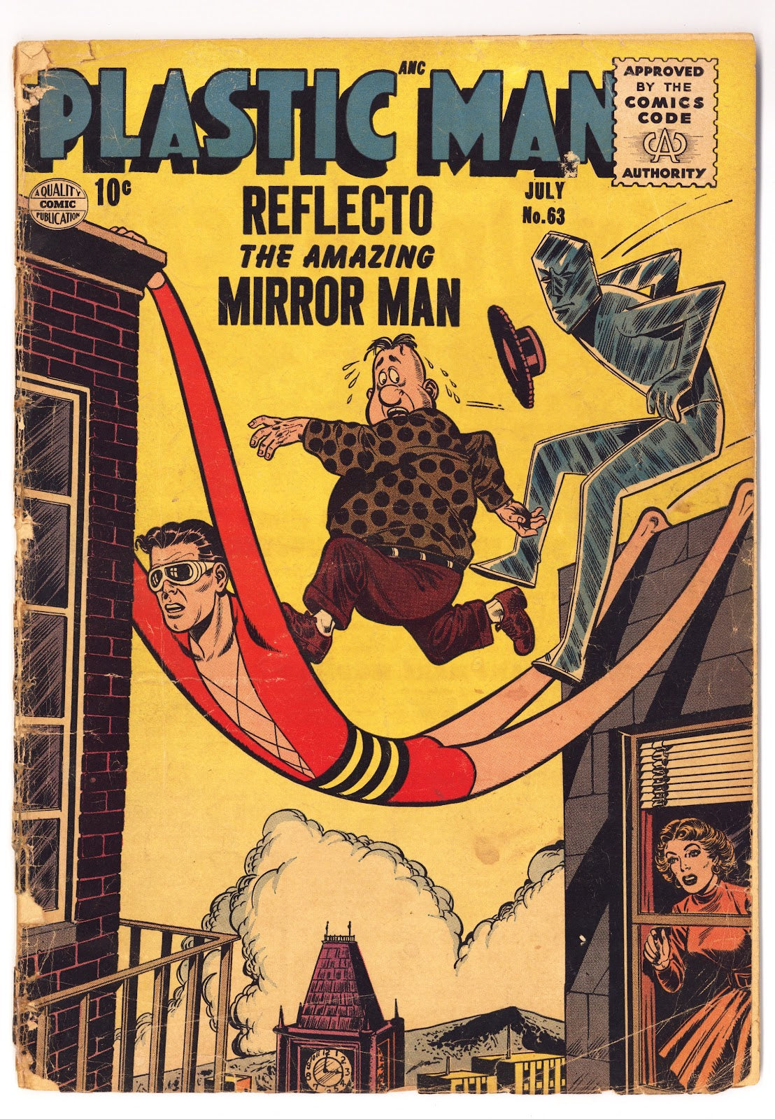 Plastic Man 63 GD (2.0) Tear Seal (1956)  