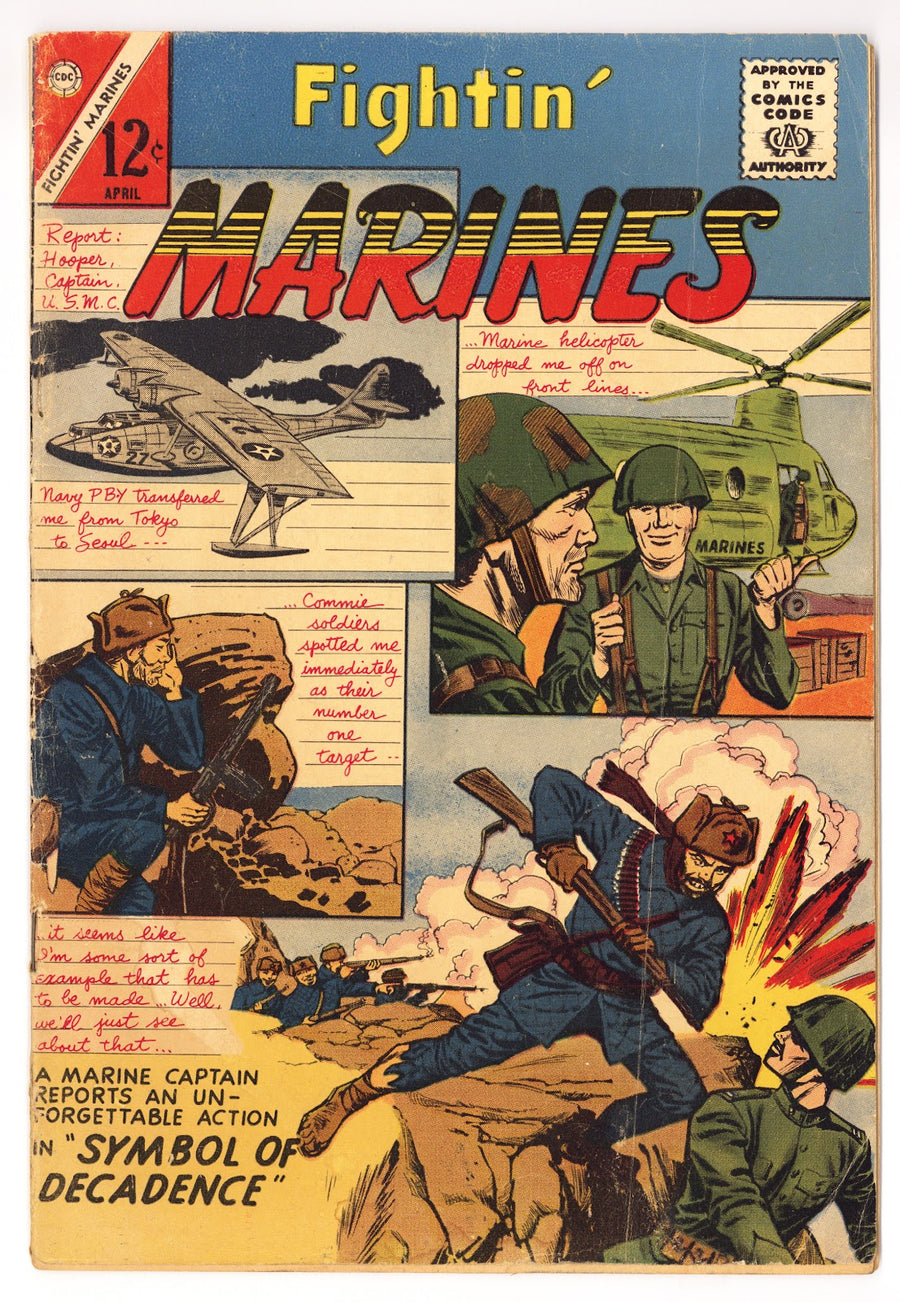 Fightin' Marines   52  Low Grade Staples Detached  (1963)