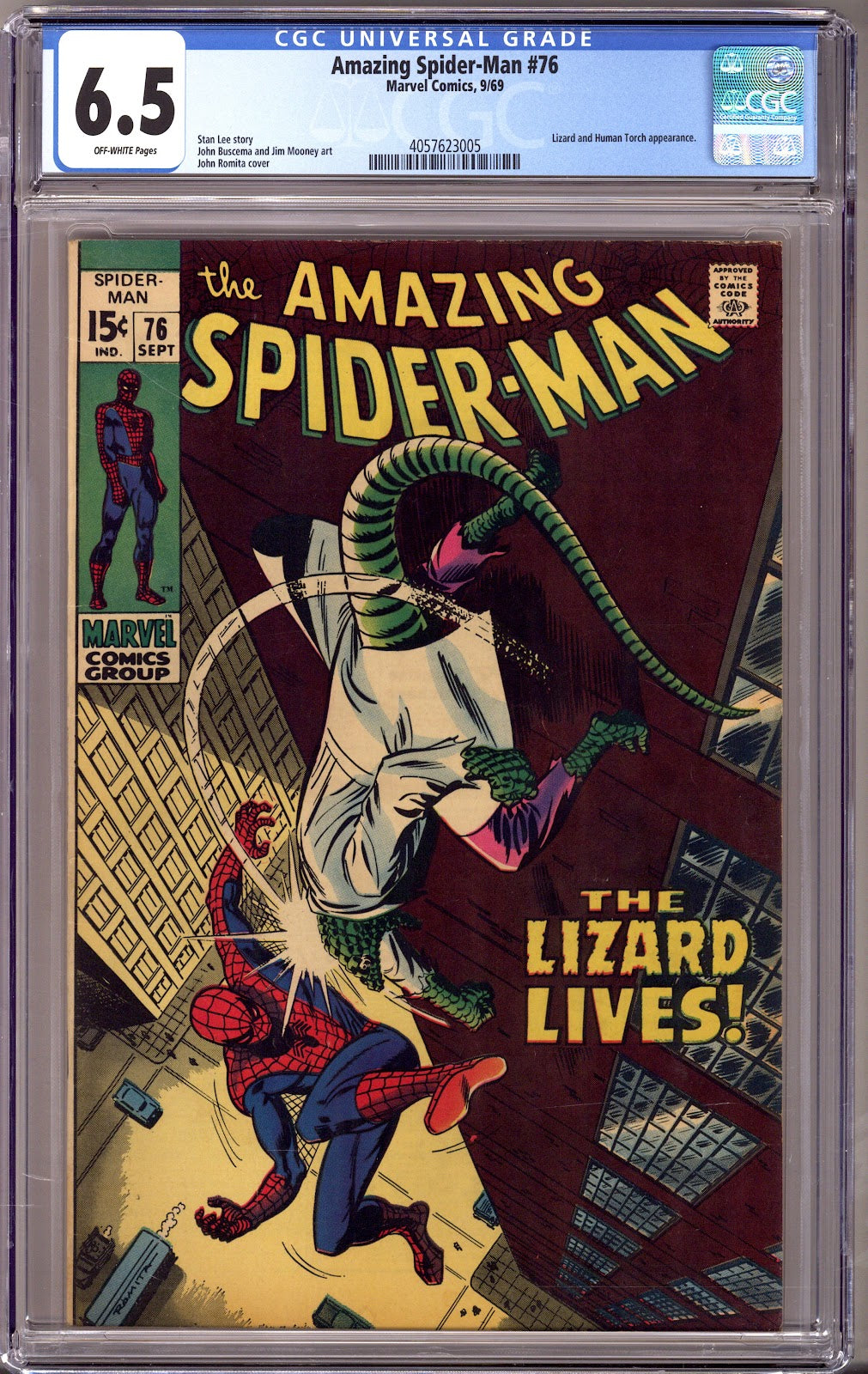 The Amazing Spider-Man Vol 1 76 CGC 6.5 (FN+) (1969) 