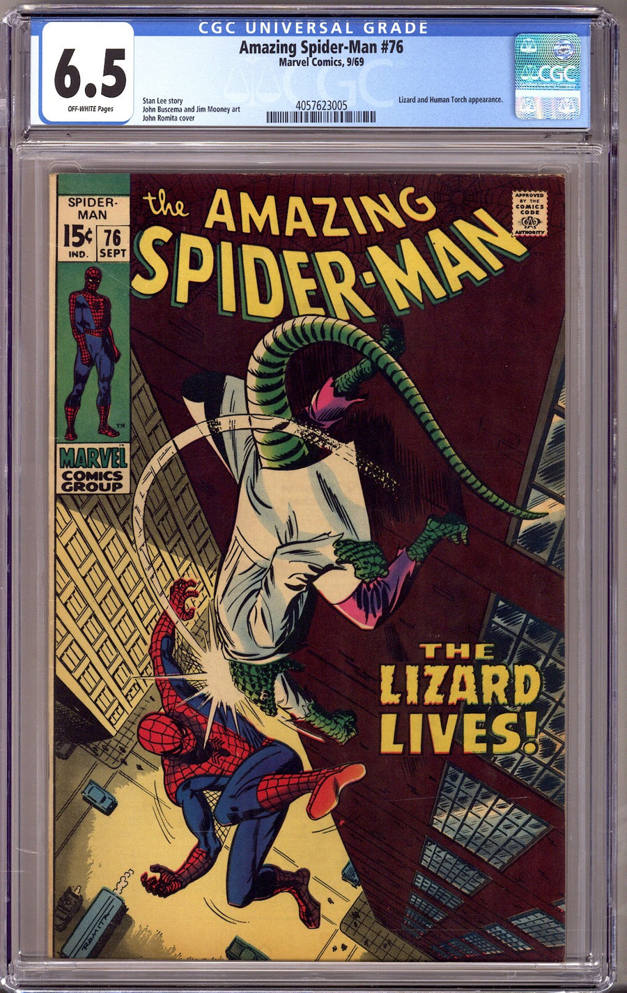 The Amazing Spider-Man Vol 1 76 CGC 6.5 (FN+) (1969) 