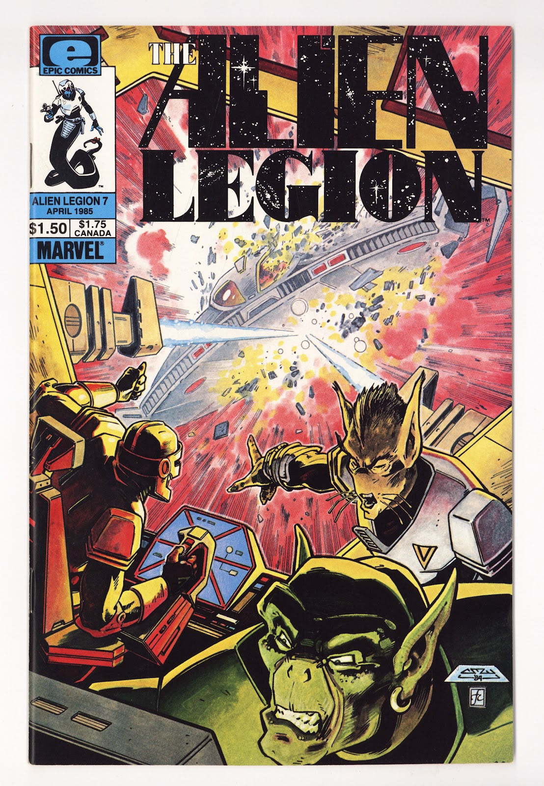 Alien Legion Vol 1 7 High Grade (1985)  