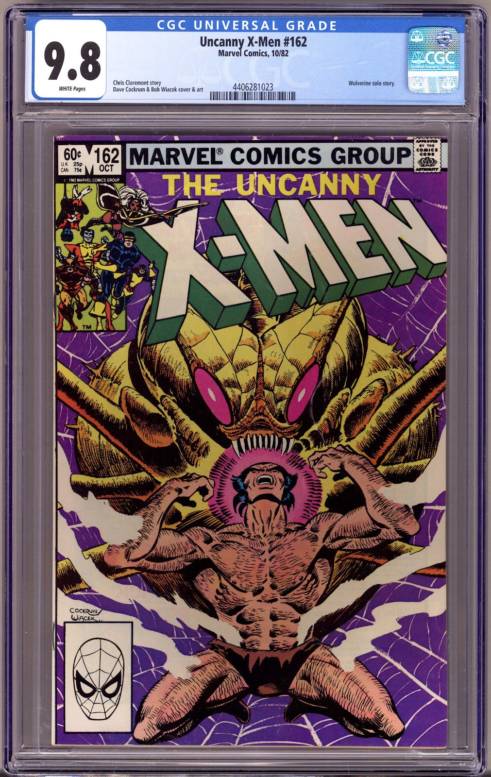 The Uncanny X-Men Vol 1 162 CGC 9.8 (NM/M)   (1982)