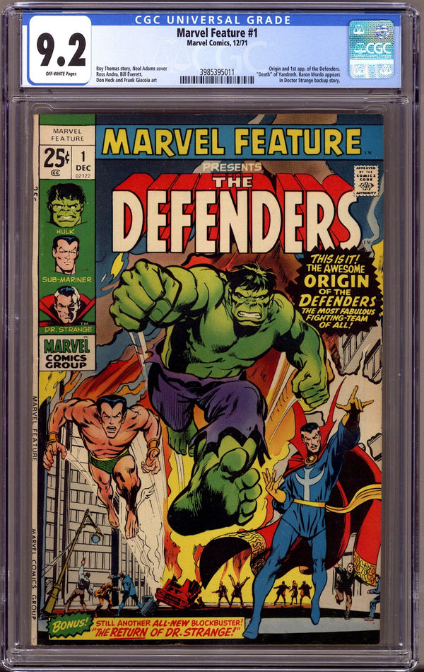 Marvel Feature Vol 1 1 CGC 9.2 (NM-)   (1971)