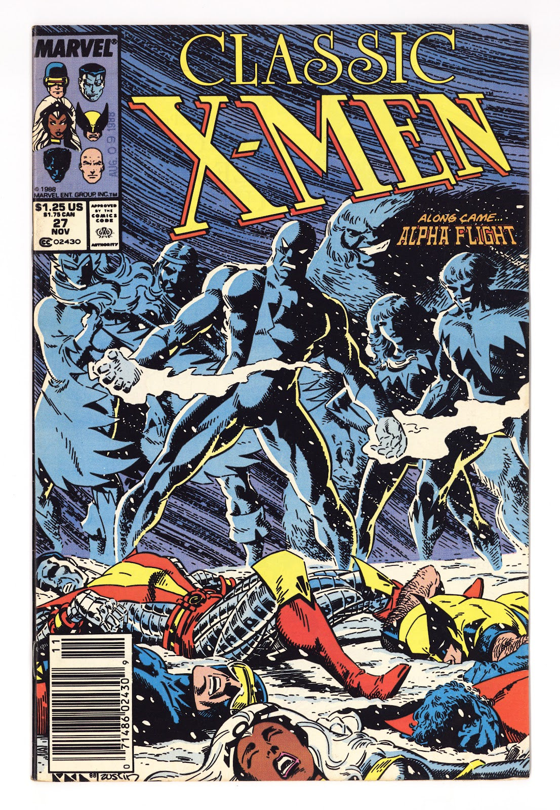 Classic X-Men 27 Mid Grade (1988) Newsstand 