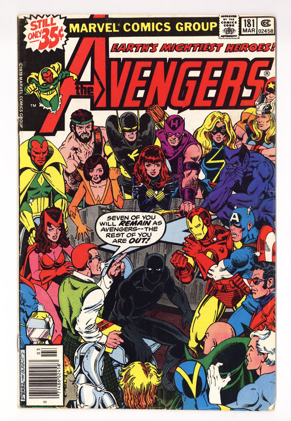 The Avengers Vol 1 181  VG+ (4.5)   (1979)