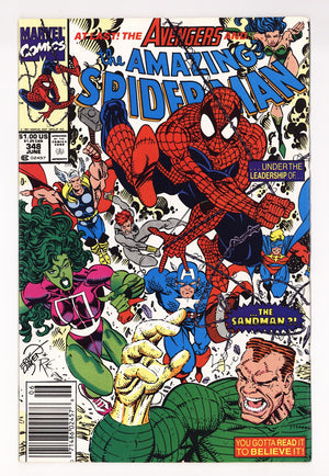 The Amazing Spider-Man Vol 1 348 Mid Grade (1991) Newsstand