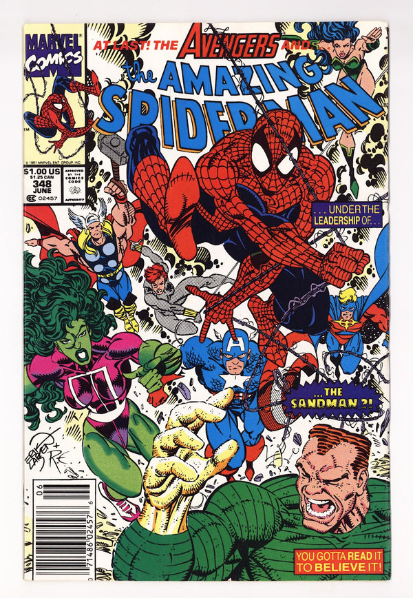 The Amazing Spider-Man Vol 1 348 Mid Grade (1991) Newsstand
