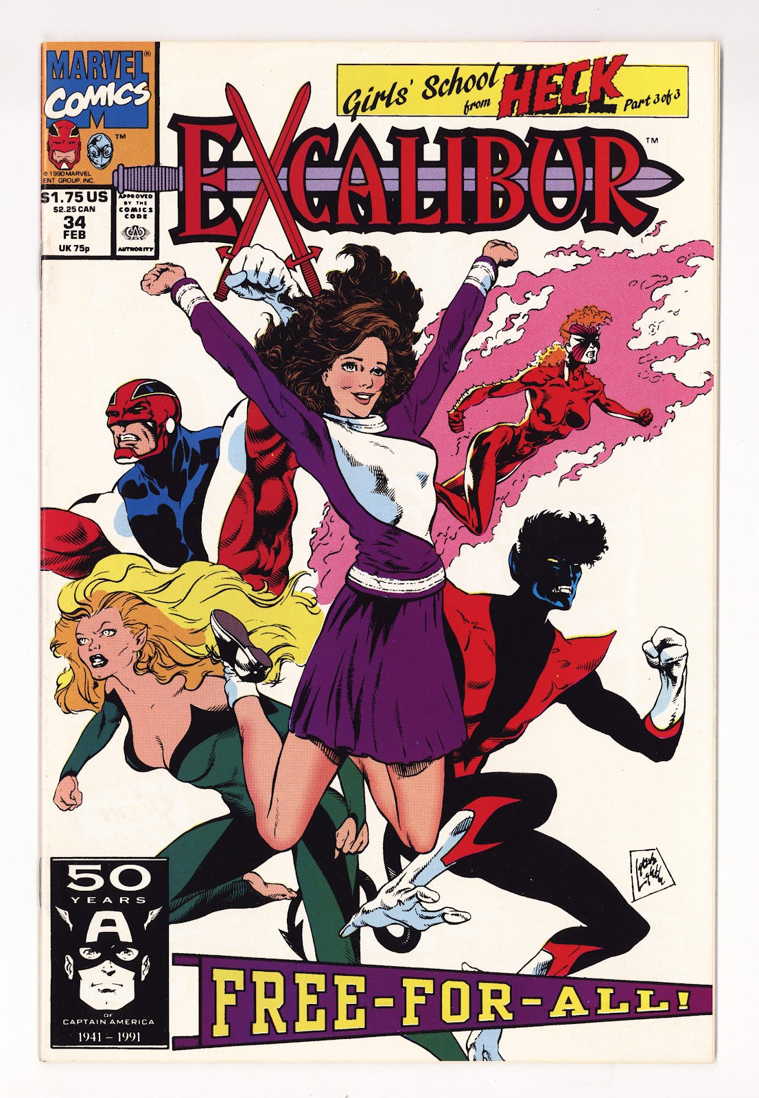 Excalibur Vol 1 34 High Grade (1991) Direct 