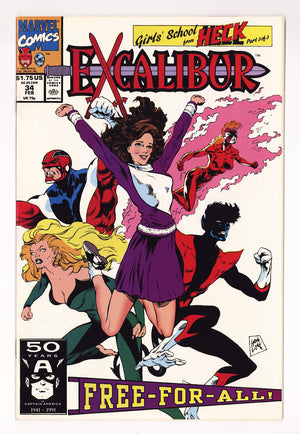 Excalibur Vol 1 34 High Grade (1991) Direct