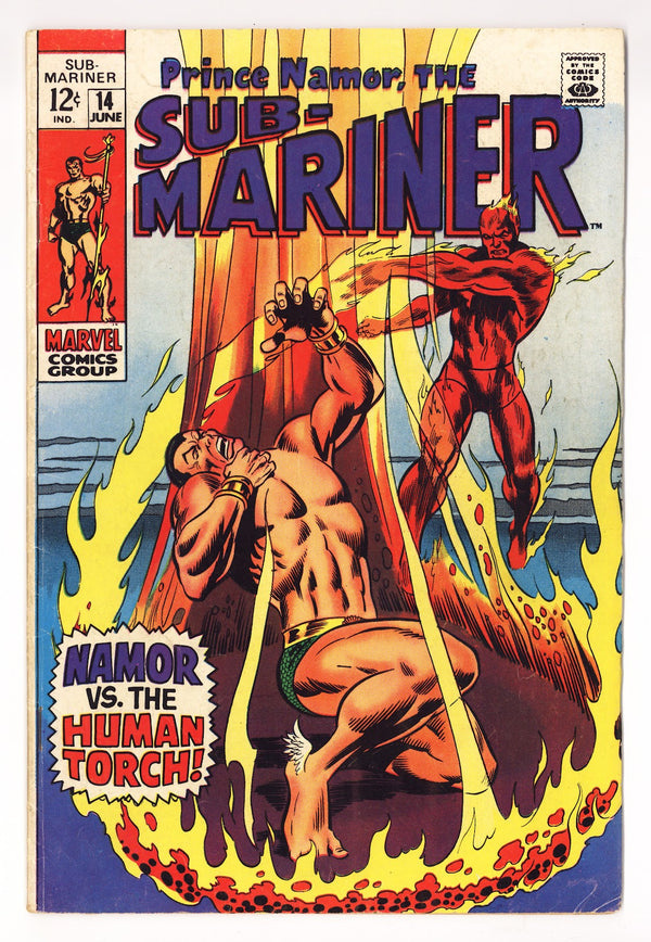 Sub-Mariner Vol 1 14  VG+ (4.5)   (1969)