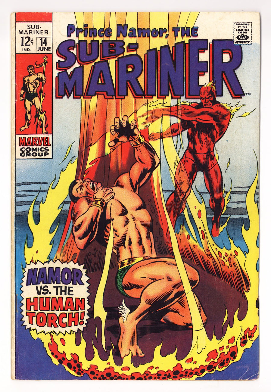 Sub-Mariner Vol 1 14  VG+ (4.5)   (1969)