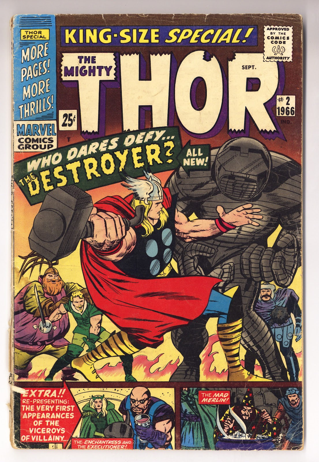 Thor Annual Vol 1 2 GD (2.0) Cover Detached (1966) 
