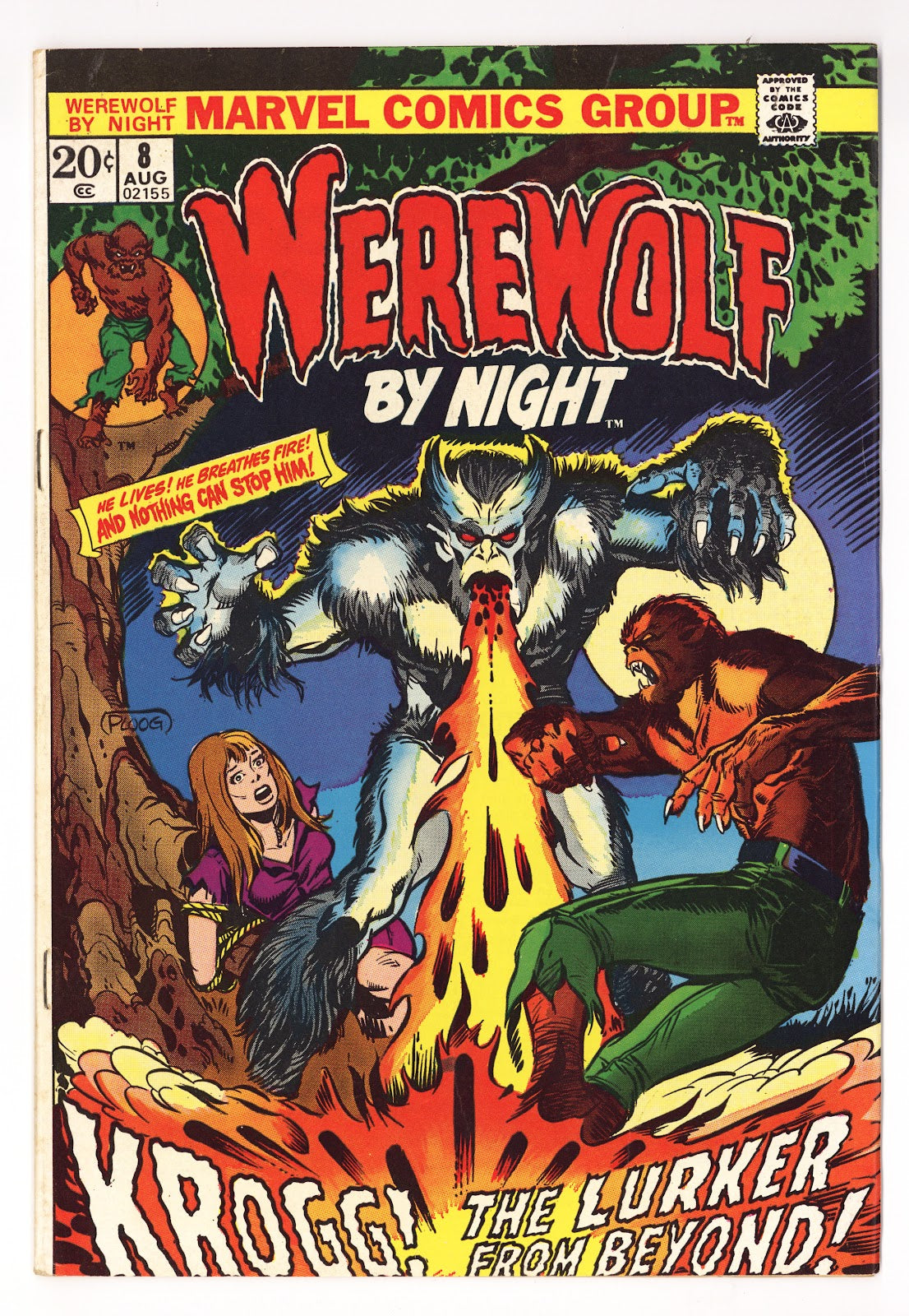 Werewolf by Night Vol 1 8  FN (6.0)   (1973)     