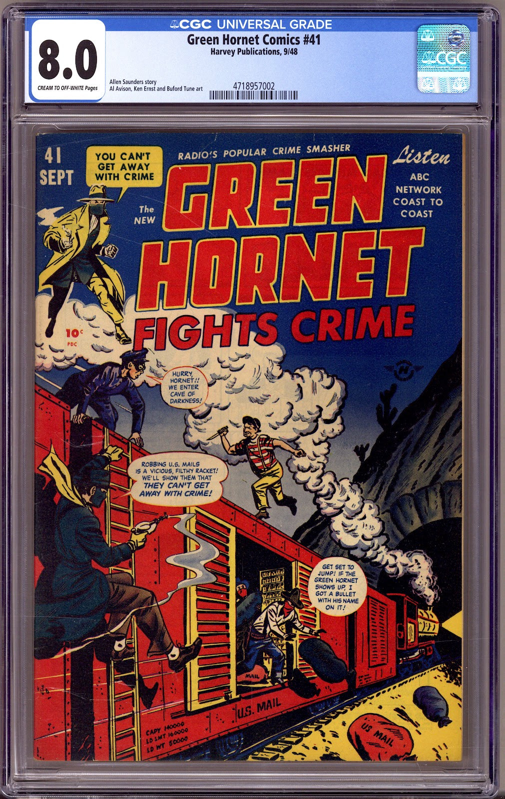 Green Hornet Comics   41 CGC 8.0 (VF)   (1948)     