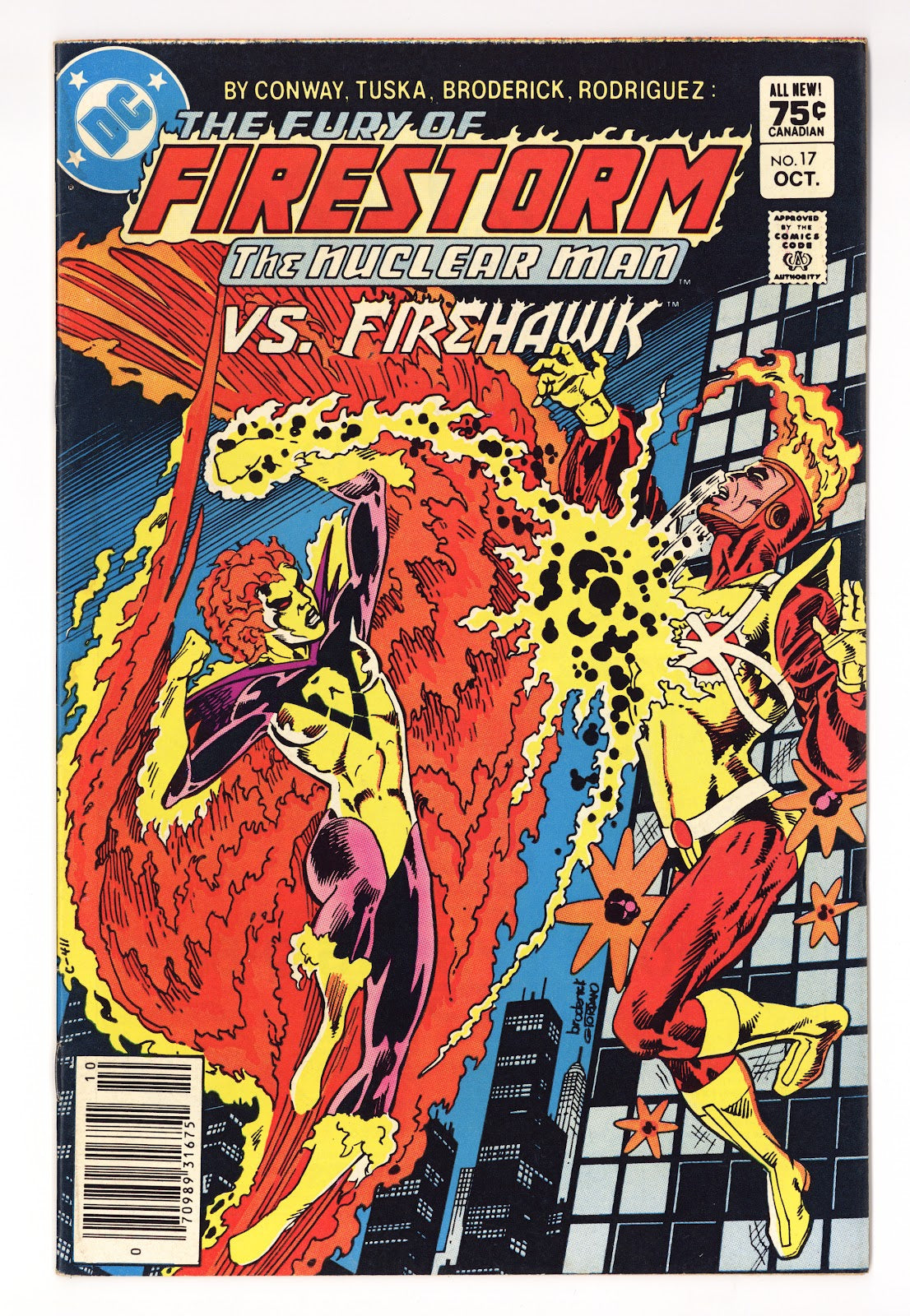 The Fury of Firestorm Vol 2 17  High Grade   (1983)   Canadian Price Variant