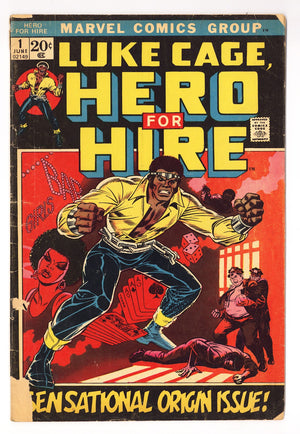 Hero for Hire Vol 1 1  GD+ (2.5)   (1972)
