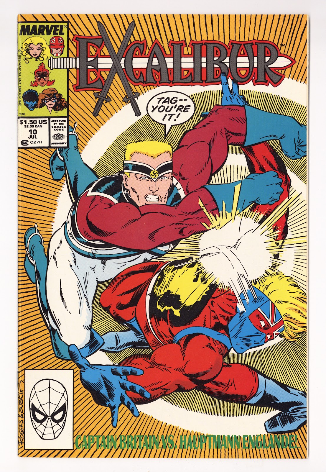 Excalibur Vol 1 10 High Grade (1989) Direct 