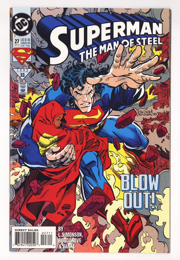 Superman: The Man of Steel 27 High Grade (1993) Direct Sales