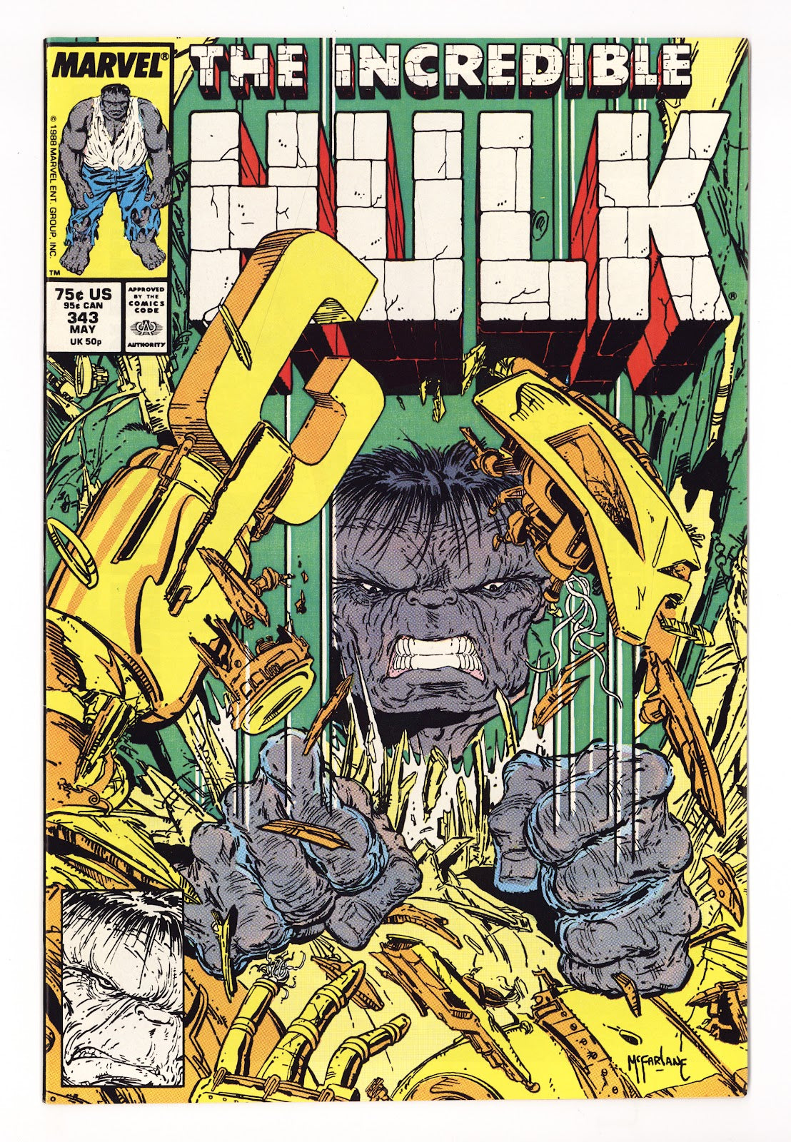 The Incredible Hulk Vol 1 343 VF (8.0) (1988)  