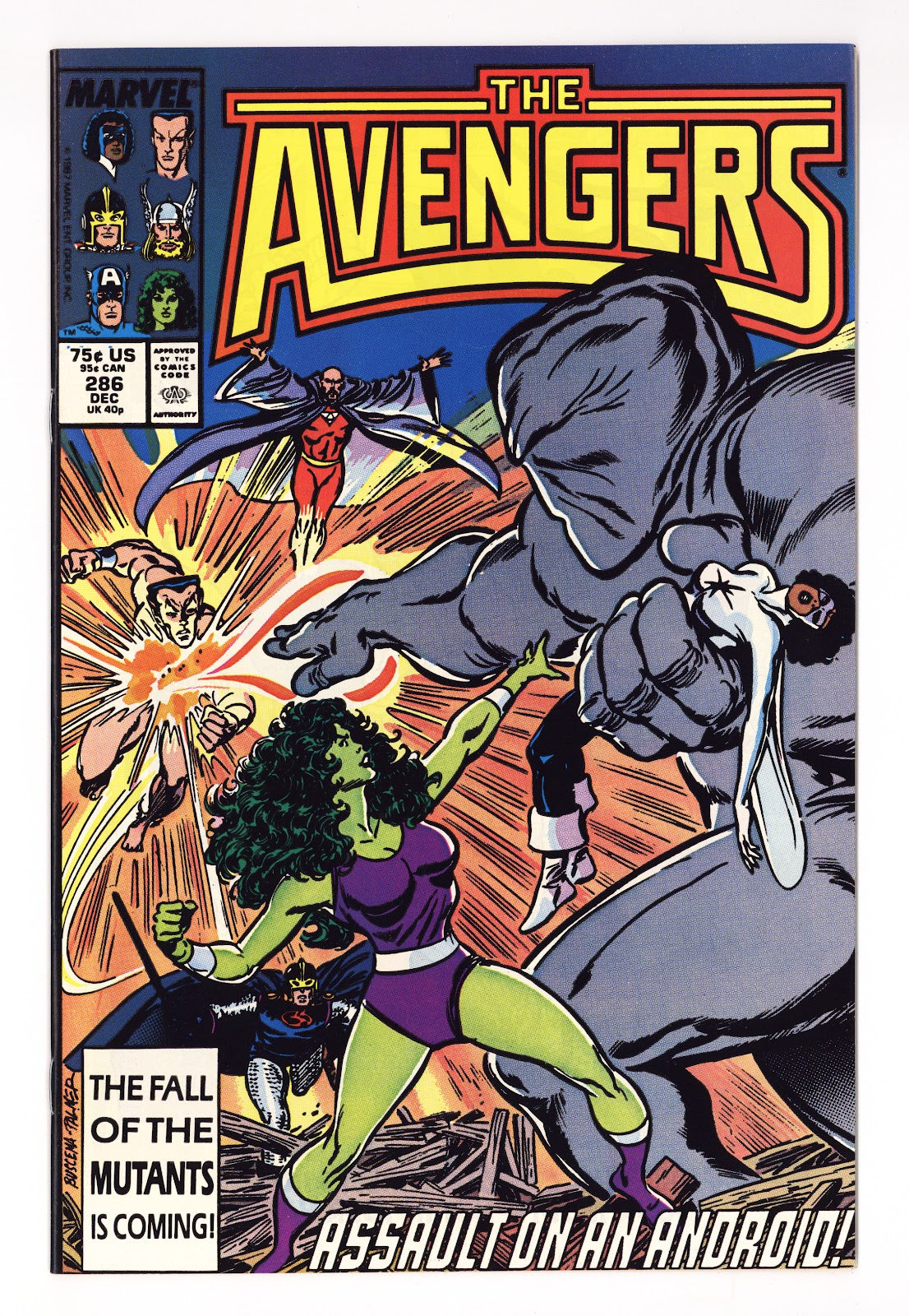 The Avengers Vol 1 286 High Grade (1987) 