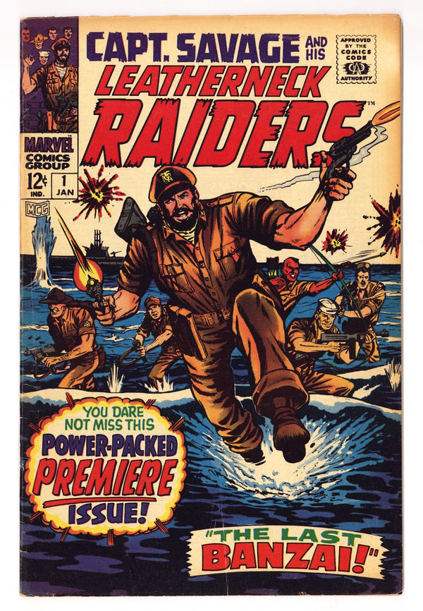 Capt. Savage and His Leatherneck Raiders Vol 1 1  FN- (5.5)   (1968)