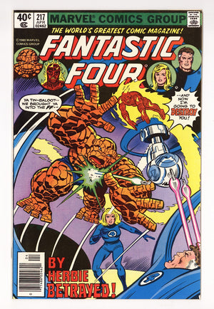 Fantastic Four Vol 1 217 High Grade (1980) Newsstand