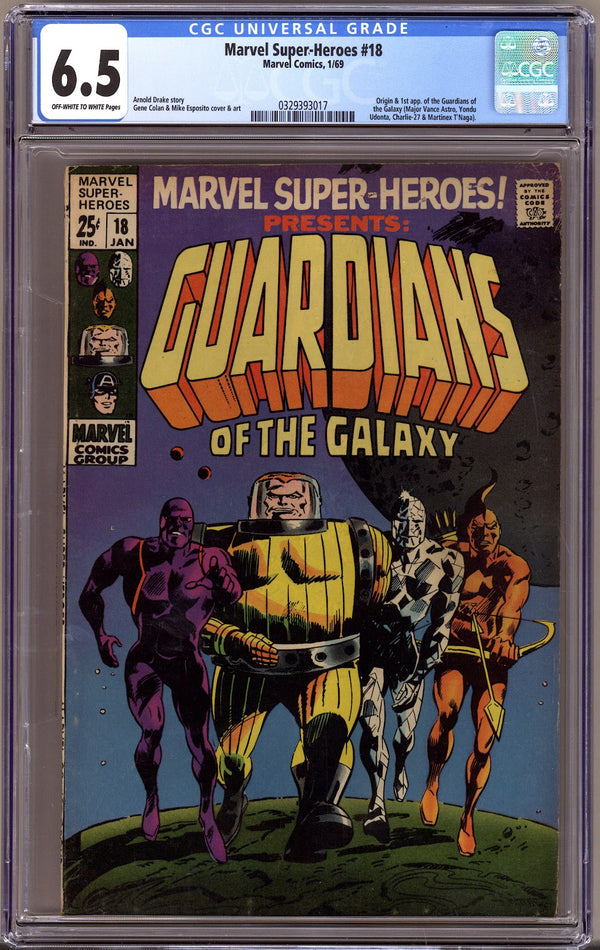 Marvel Super-Heroes Vol 1 18 CGC 6.5 (FN+)   (1969)